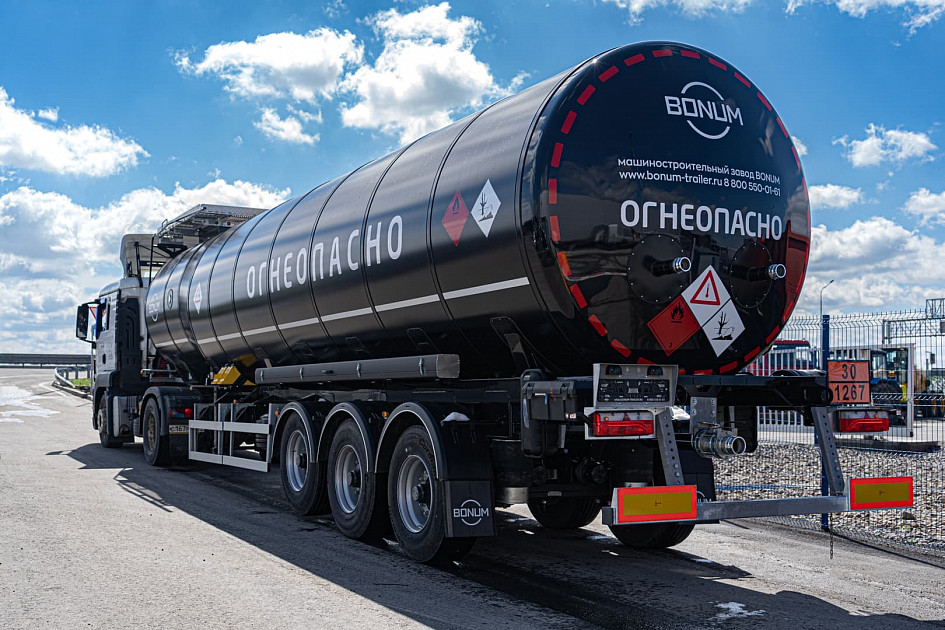 Нефтевоз 38/42 м3 бутылочная форма колбы